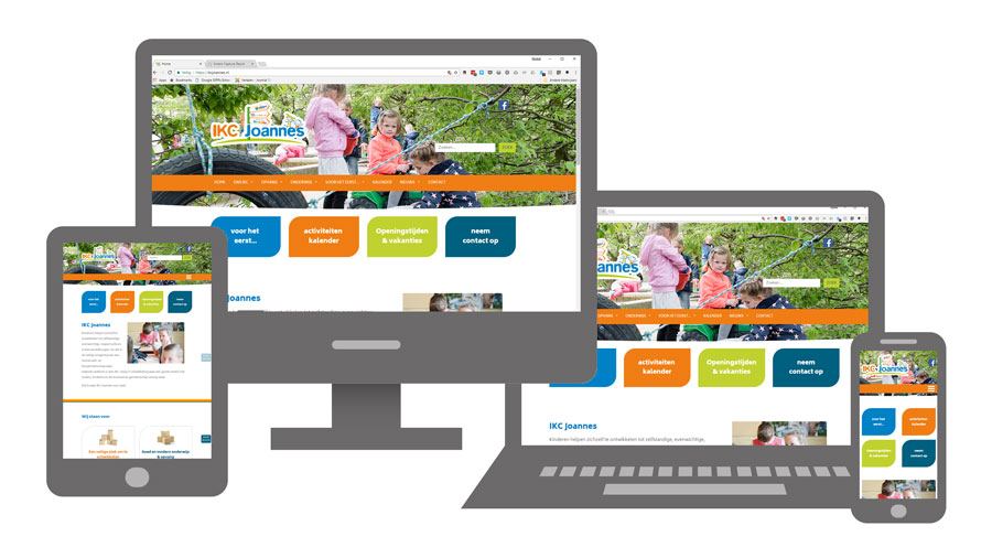 Website op verschillende apparaten