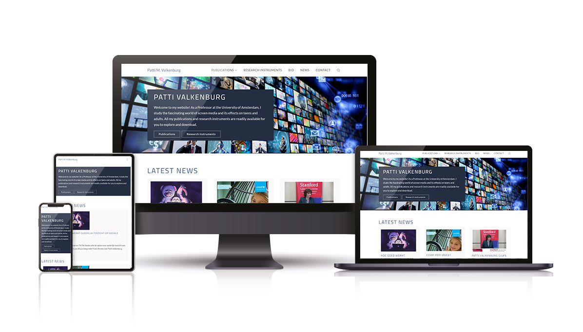Website op verschillende apparaten