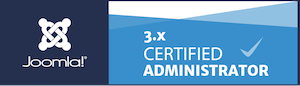 badge certificaat Joomla Administrator