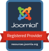 Badge geregistreerde Joomla Provider